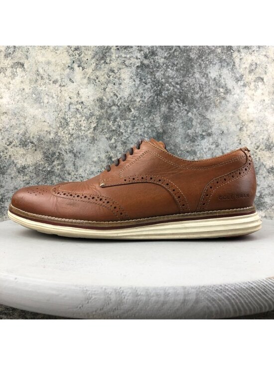 Cole Haan Mens Size 10.5M OriginalGrand Energy Meridian Wingtip Brown Shoes FAIR main image 6